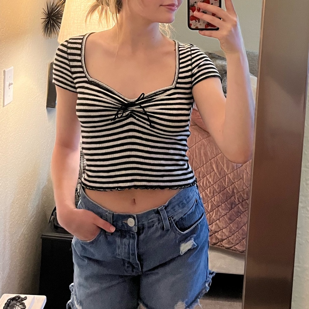 abercrombie and fitch striped top